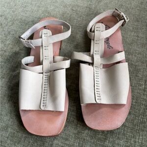 Free People Stylish Cream Sandals